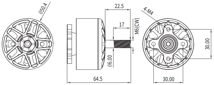 D4218 dimensioned drawing